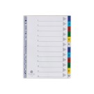 Jeu d'intercalaires numériques FIDUCIAL polypro. format A4 12 touches  - Fiducial