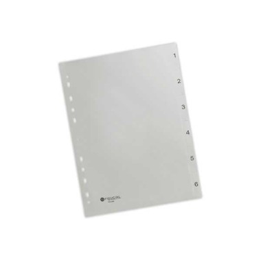 Jeu d'intercalaires numériques FIDUCIAL pour format A4 - 6 touches  - Fiducial
