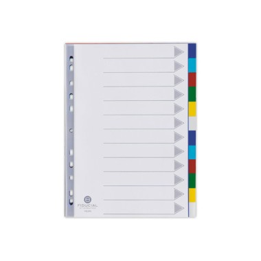 Jeu d'intercalaires FIDUCIAL polypropylène souple - 12 touches  - Fiducial