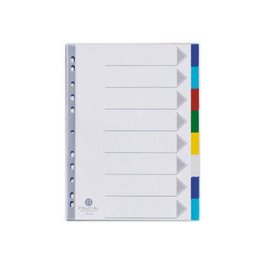Jeu d'intercalaires FIDUCIAL polypropylène souple - 8 touches  - Fiducial