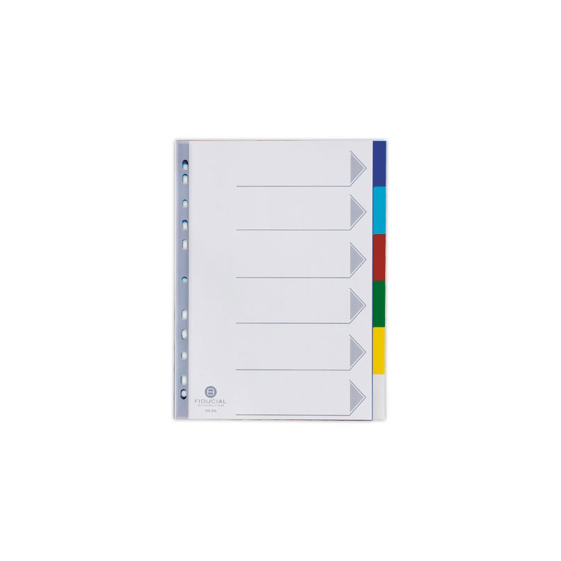 Jeu d'intercalaires FIDUCIAL polypropylène souple - 6 touches  - Fiducial