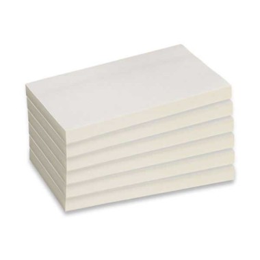 Notes repositionnables FIDUCIAL recyclées 76x127 mm jaune  x6 - Fiducial