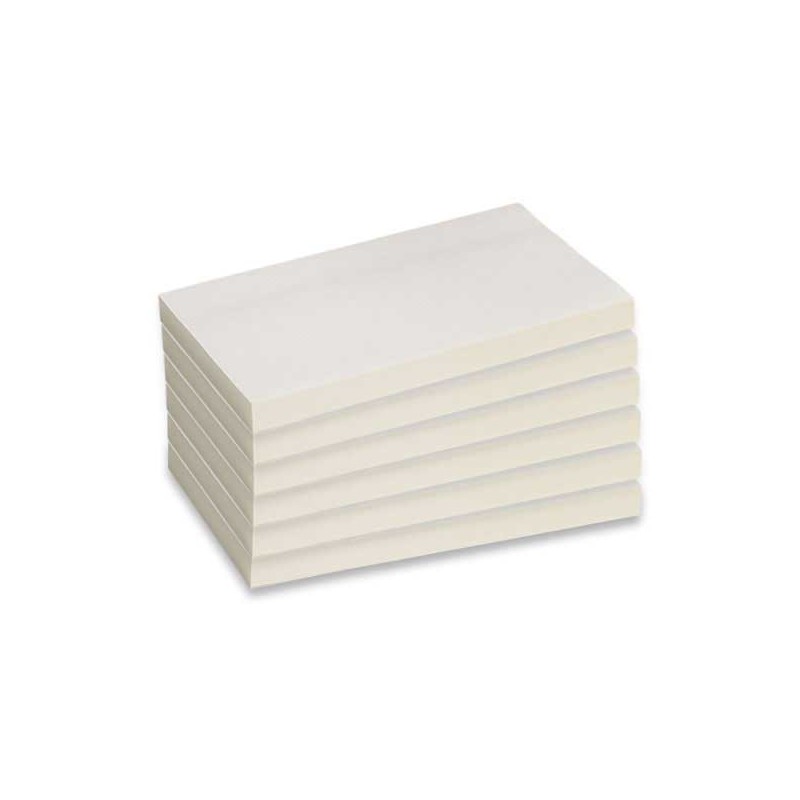 Notes repositionnables FIDUCIAL recyclées 76x127 mm jaune  x6 - Fiducial