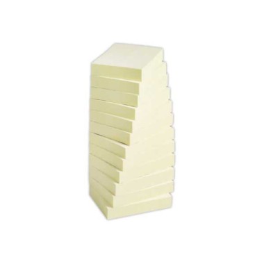 Notes repositionnables FIDUCIAL recyclées 38x51 mm jaune  x12 - Fiducial