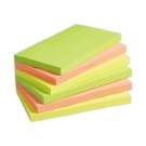 Notes repositionnables FIDUCIAL 76x127mm assorties, 100 feuilles  x6 - Fiducial