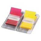Marque-pages Fiducial film 2,5 x 4,4 cm - jaune et rouge  - Fiducial