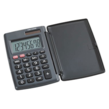 Calculatrice de poche FIDUCIAL P8 solaire + piles  - Fiducial