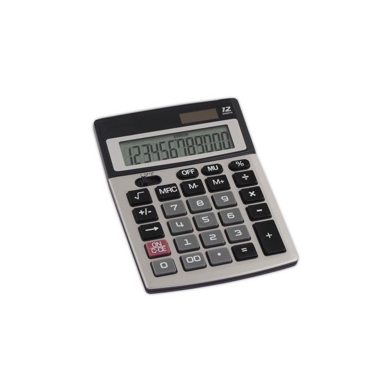 Calculatrice de bureau FIDUCIAL P12 compacte - 12 chiffres  - Fiducial