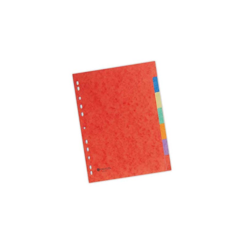 Jeu d'intercalaires FIDUCIAL carte 3/10 ème format A4 - 7 touches  - Fiducial