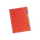 Jeu d'intercalaires FIDUCIAL carte 3/10 ème format A4 - 7 touches  - Fiducial