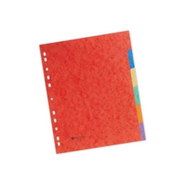 Jeu d'intercalaires FIDUCIAL Carte lustrée 3/10è format A4+ 6 touches  - Fiducial