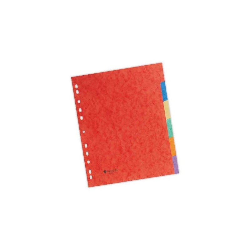 Jeu d'intercalaires FIDUCIAL Carte lustrée 3/10è format A4+ 6 touches  - Fiducial