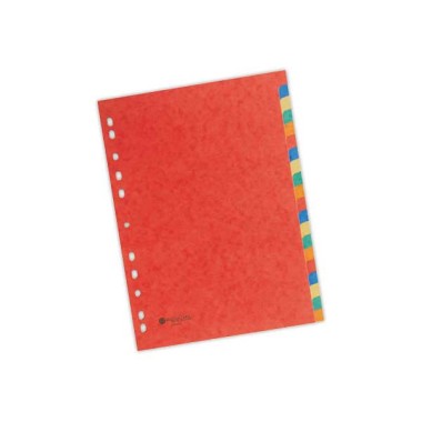 Jeu d'intercalaires FIDUCIAL carte 3/10è format A4 - 20 touches  - Fiducial