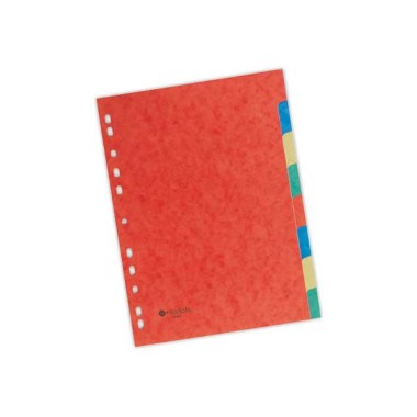 Jeu d'intercalaires FIDUCIAL carte lustrée 3/10è pour A4 - 8 touches  - Fiducial