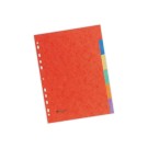 Jeu d'intercalaires FIDUCIAL carte lustrée 3/10è pour A4 - 6 touches  - Fiducial
