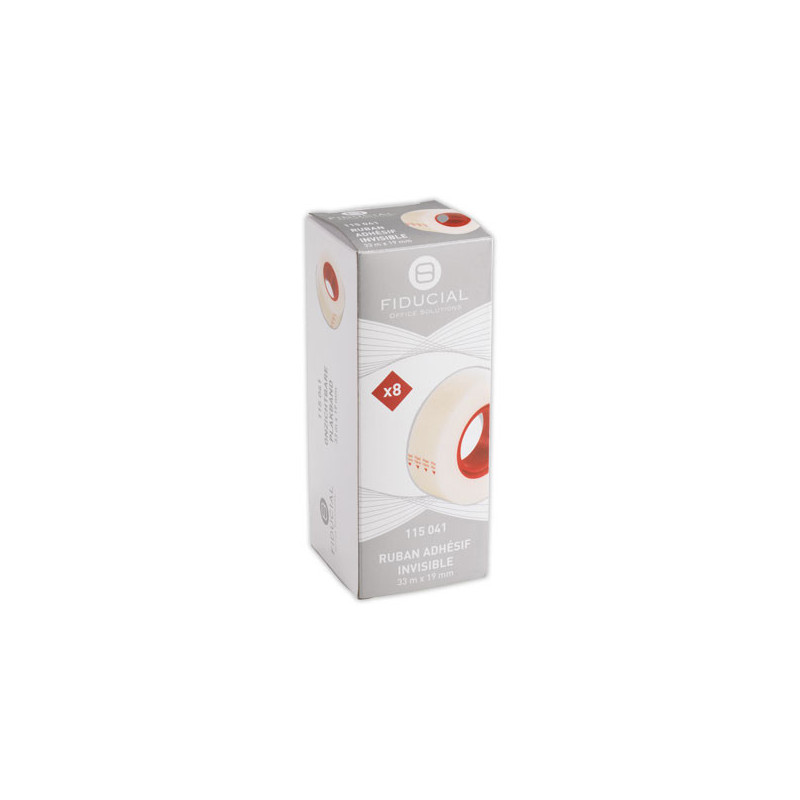 Adhésifs invisibles FIDUCIAL - 33 m x 19mm  x8 - Fiducial