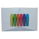 Surligneurs FIDUCIAL pointe large Assortis  x6 - Fiducial