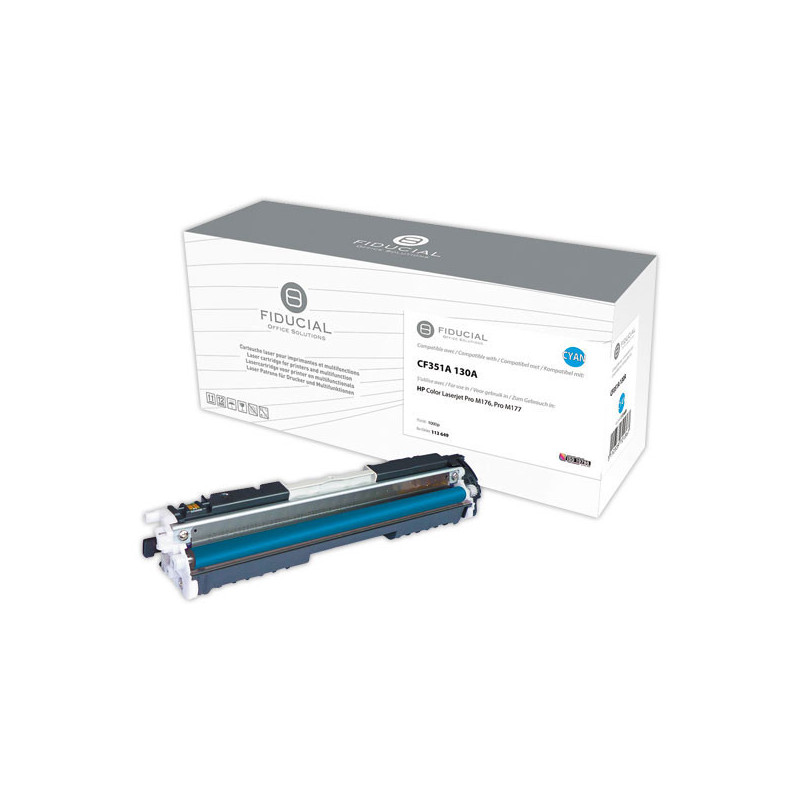 Toner FIDUCIAL compatible HP 130A - CF351A cyan  - Fiducial