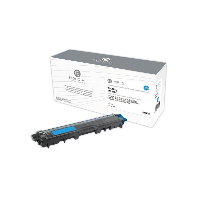 Toner FIDUCIAL équiv. BROTHER TN245C cyan  - Fiducial