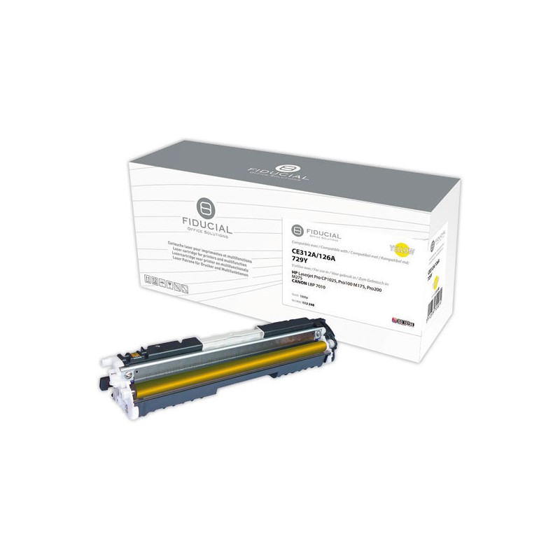 Toner FIDUCIAL jaune compatible HP 4367B002  - Fiducial