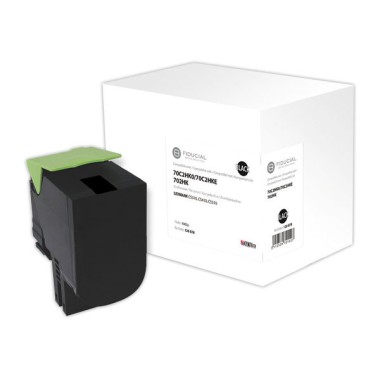 Toner LEXMARK 70C2HK0 noir HC 702H compatible FIDUCIAL  - Fiducial