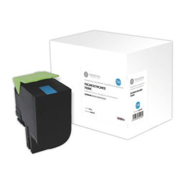 Toner LEXMARK 70C2HC0 cyan HC 702H compatible FIDUCIAL  - Fiducial