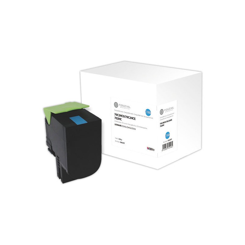 Toner LEXMARK 70C2HC0 cyan HC 702H compatible FIDUCIAL  - Fiducial