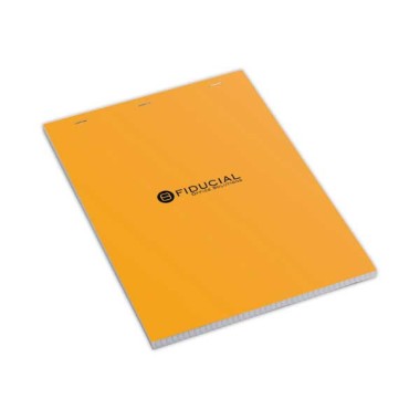 Bloc FIDUCIAL orange A4, 80 feuilles, 5x5, 80g  - Fiducial