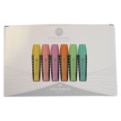 Surligneurs FIDUCIAL pointe large Assortis Pastel  x6 - Fiducial