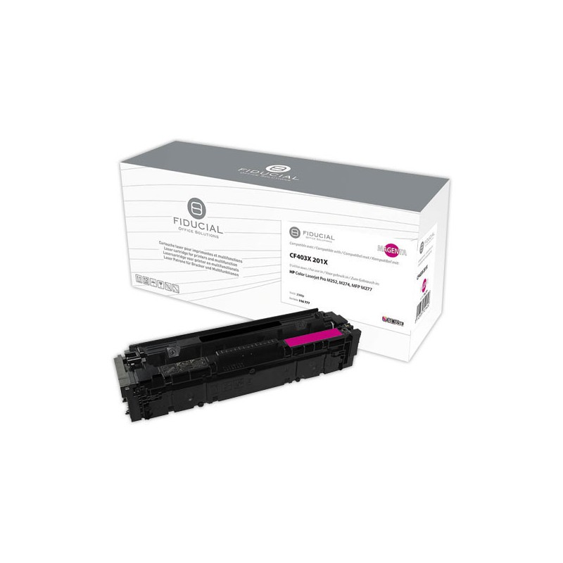 Toner FIDUCIAL jaune compatible HP 201X  - Fiducial