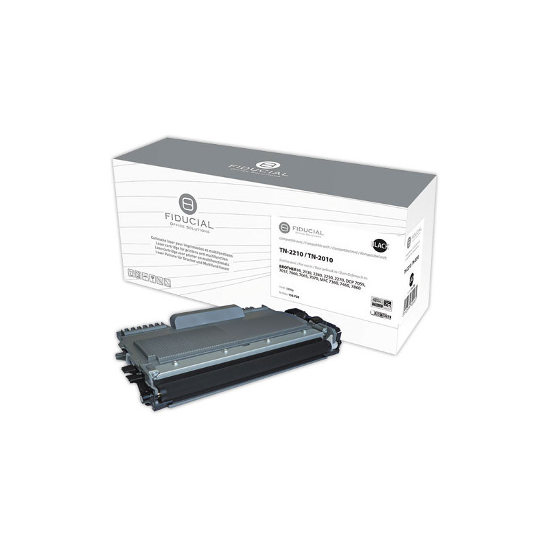 Toner FIDUCIAL équiv. BROTHER TN2210 noir  - Fiducial