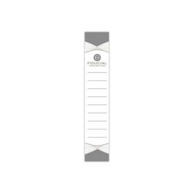 Étiquettes blanches FIDUCIAL pour classeurs dos étroit  x10 - Fiducial