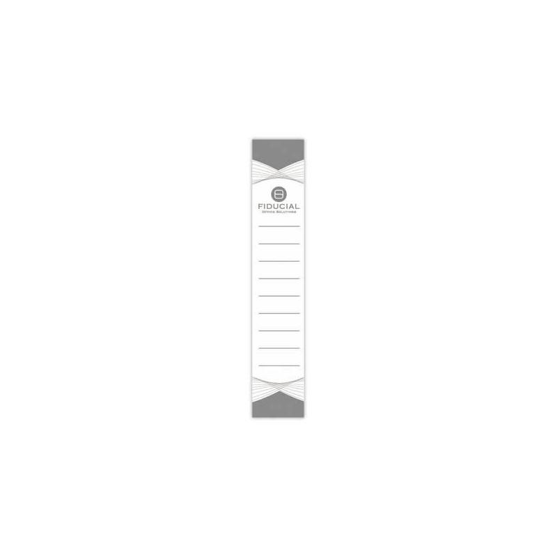 Étiquettes blanches FIDUCIAL pour classeurs dos étroit  x10 - Fiducial