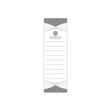Étiquettes blanches FIDUCIAL pour classeurs dos large  x10 - Fiducial