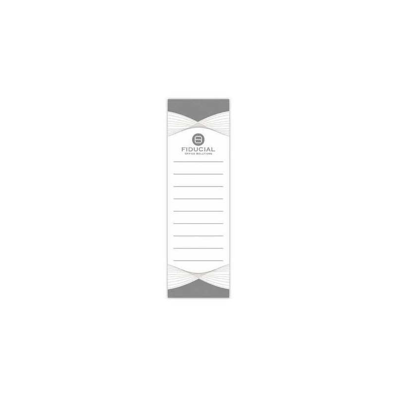 Étiquettes blanches FIDUCIAL pour classeurs dos large  x10 - Fiducial