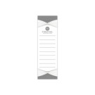 Étiquettes blanches FIDUCIAL pour classeurs dos large  x10 - Fiducial