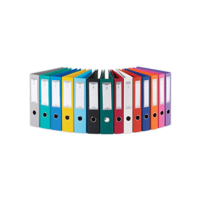 Classeurs à levier Colors FIDUCIAL - Dos 5 cm-assortis x 10  - Fiducial