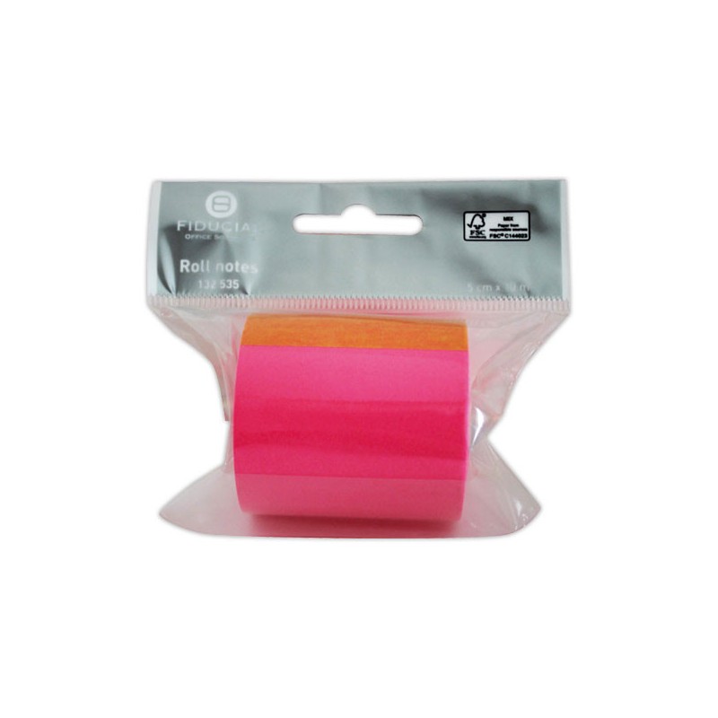 Recharges dévidoir notes FIDUCIAL fushia 10 m x5 cm  x10 - Fiducial