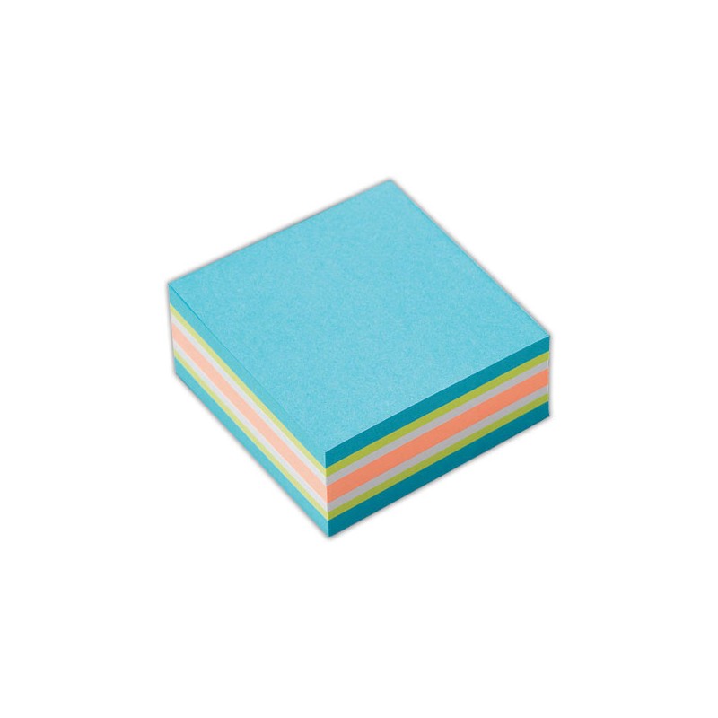 Mini-bloc cube FIDUCIAL 51x51 mm coloris assortis 250 feuilles  - Fiducial