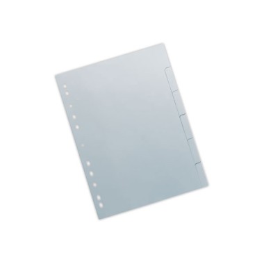 Jeu d'intercalaires gris FIDUCIAL polypropylène souple - 6 touches  - Fiducial