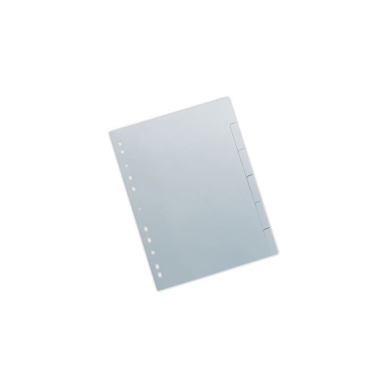 Jeu d'intercalaires gris FIDUCIAL polypropylène souple - 6 touches  - Fiducial