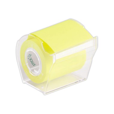 Dévidoir FIDUCIAL notes jaune fluo en rouleau 10 M  - Fiducial