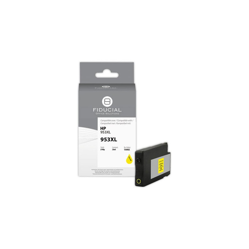 Cartouche Hp953XL jaune compatible FIDUCIAL  - Fiducial
