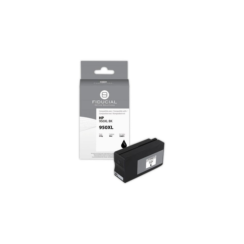 Cartouche Hp950XL noire compatible FIDUCIAL  - Fiducial