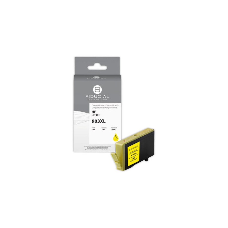 Cartouche Hp903XL jaune compatible FIDUCIAL  - Fiducial