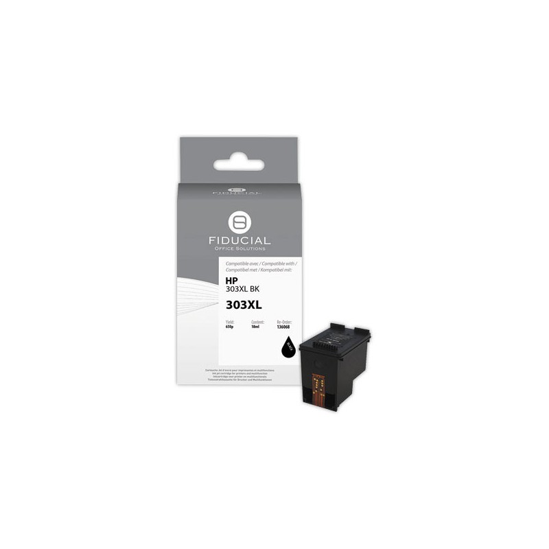 Cartouche Hp303XL noire compatible FIDUCIAL  - Fiducial