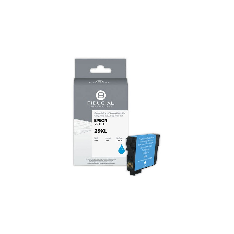 Cartouche Epson 29XL cyan compatible FIDUCIAL  - Fiducial