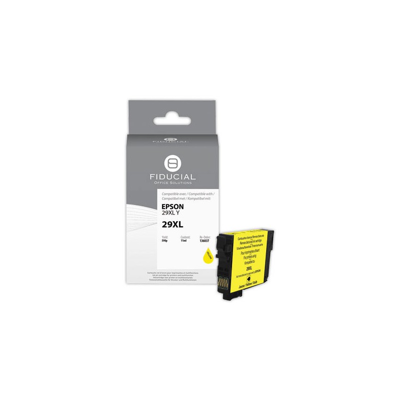 Cartouche Epson 29XL jaune compatible FIDUCIAL  - Fiducial