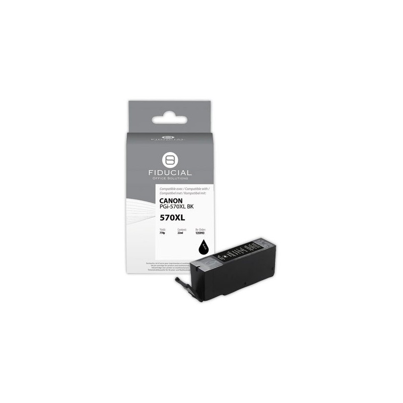 Cartouche Canon PGI-570XL noire compatible FIDUCIAL  - Fiducial