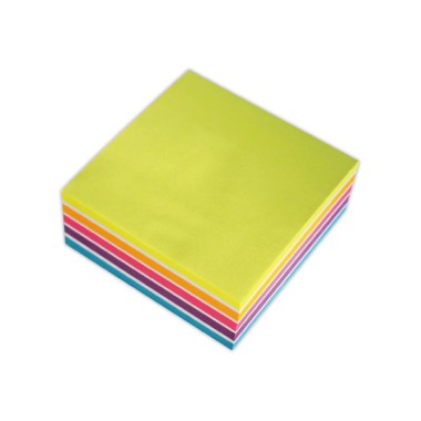 Bloc cube FIDUCIAL 320 feuilles 76x76 mm couleurs assorties claires  - Fiducial